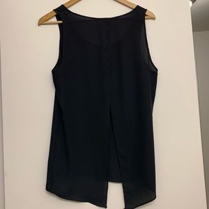 Express Tops - Express black lower back slit top small Express Tops - Express black lower back slit top small